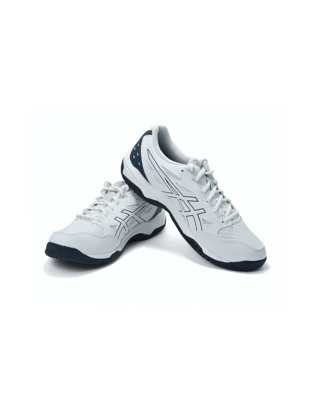 Asics White/Pure Gold Sports Shoes For Men Gel Rocket 11 C658
