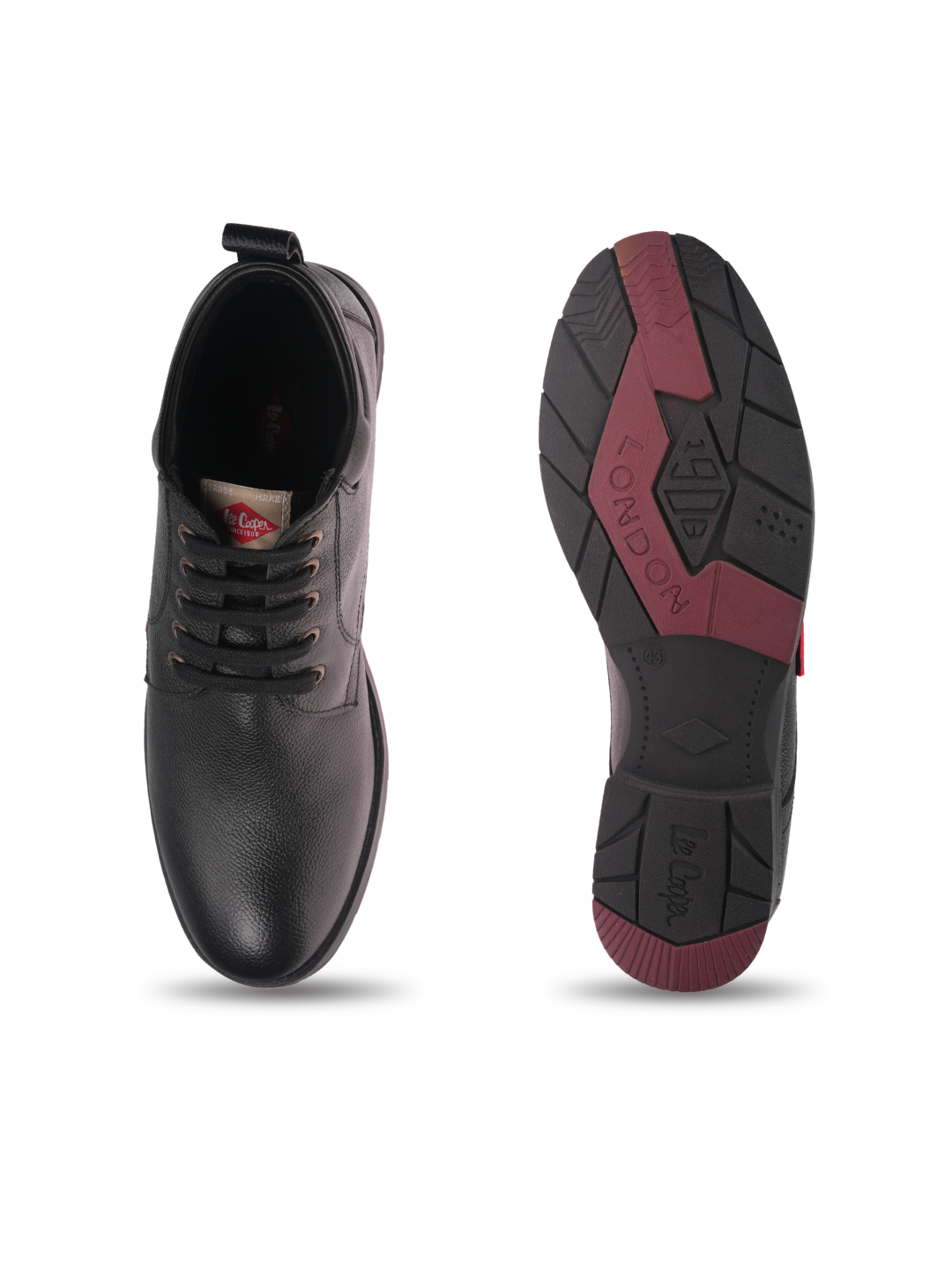 Lee Cooper Black Formal Shoes For Men 9519B2R C001