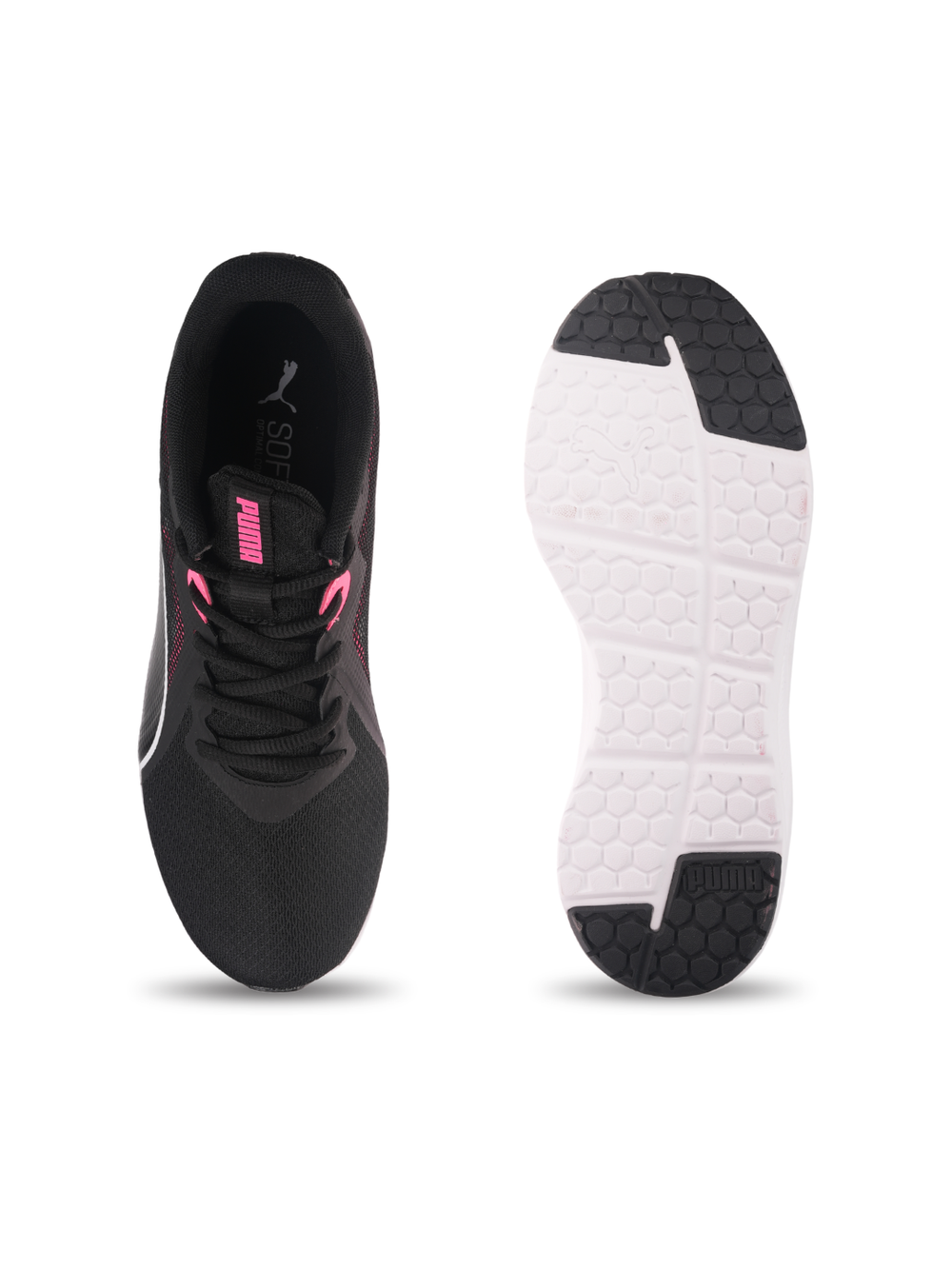 Puma Black/White Sports Shoes For Women Puma Seriah-31059503 C285