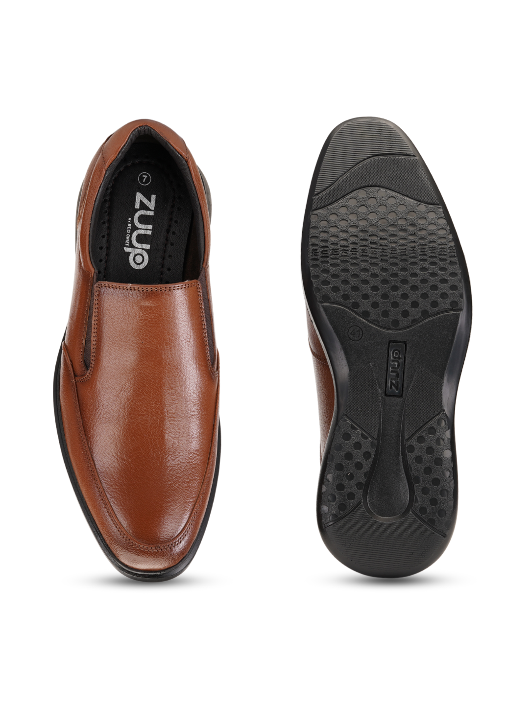 Zuup Tan Genuine Leather Formal Shoes For Men Zfm021013 C006