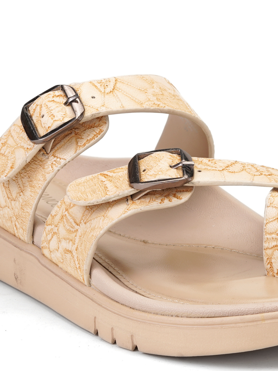 Lamoure Cream Casual Flat For Women Lmw039259 C179