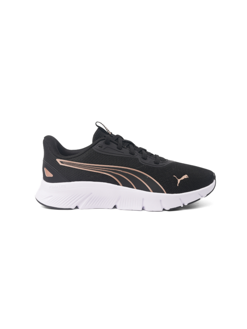Puma Black/Gold Sports Shoes For Women Flex Focus-31009308 C677