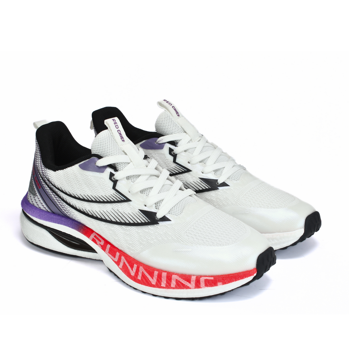 Red Chief Sports White/Purple Running Shoes For Men R1716 G0011