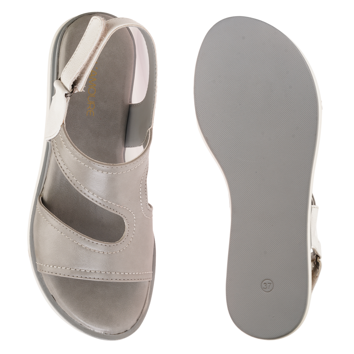 Lamoure Grey Casual Flat For Women Lmw049264 C005