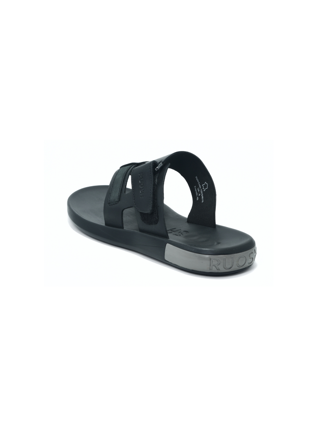 Ruosh Black Slipper For Men Gamma-1231646110 001