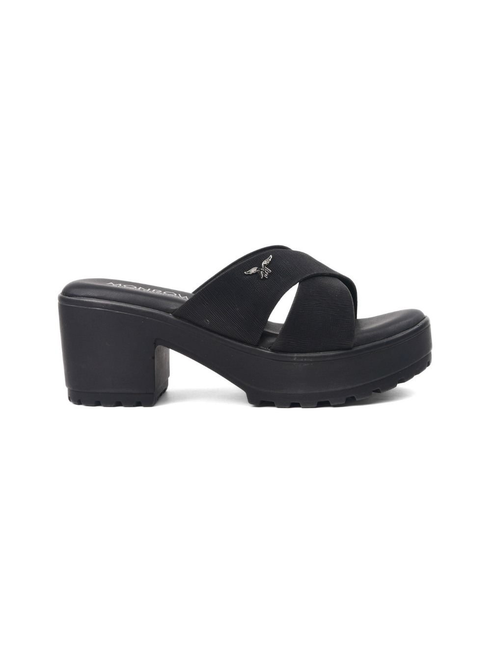 Monrow Black Sandal For Women Bd24Hb982Bl C001