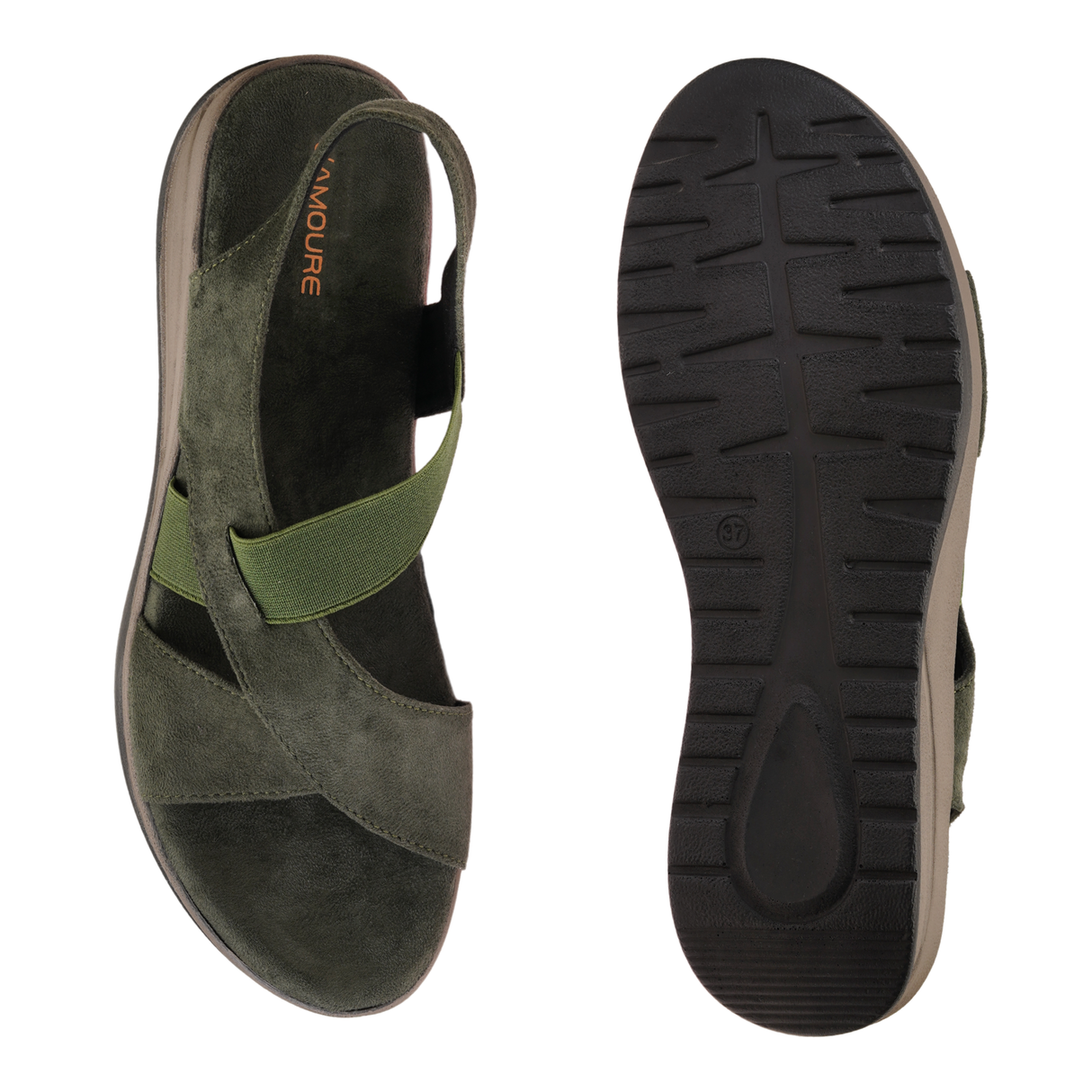 Lamoure Olive Casual Flat For Women Lmw049214 C084
