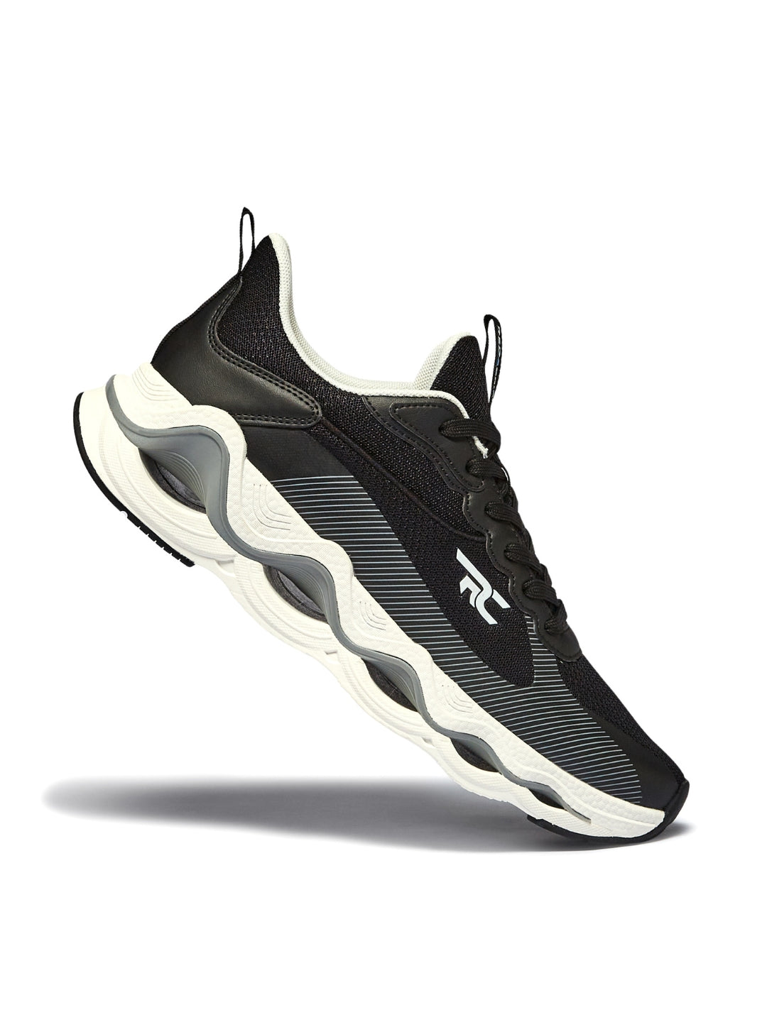 Red Chief Sports Black-D.Grey Running Shoes For Men R1711 F019