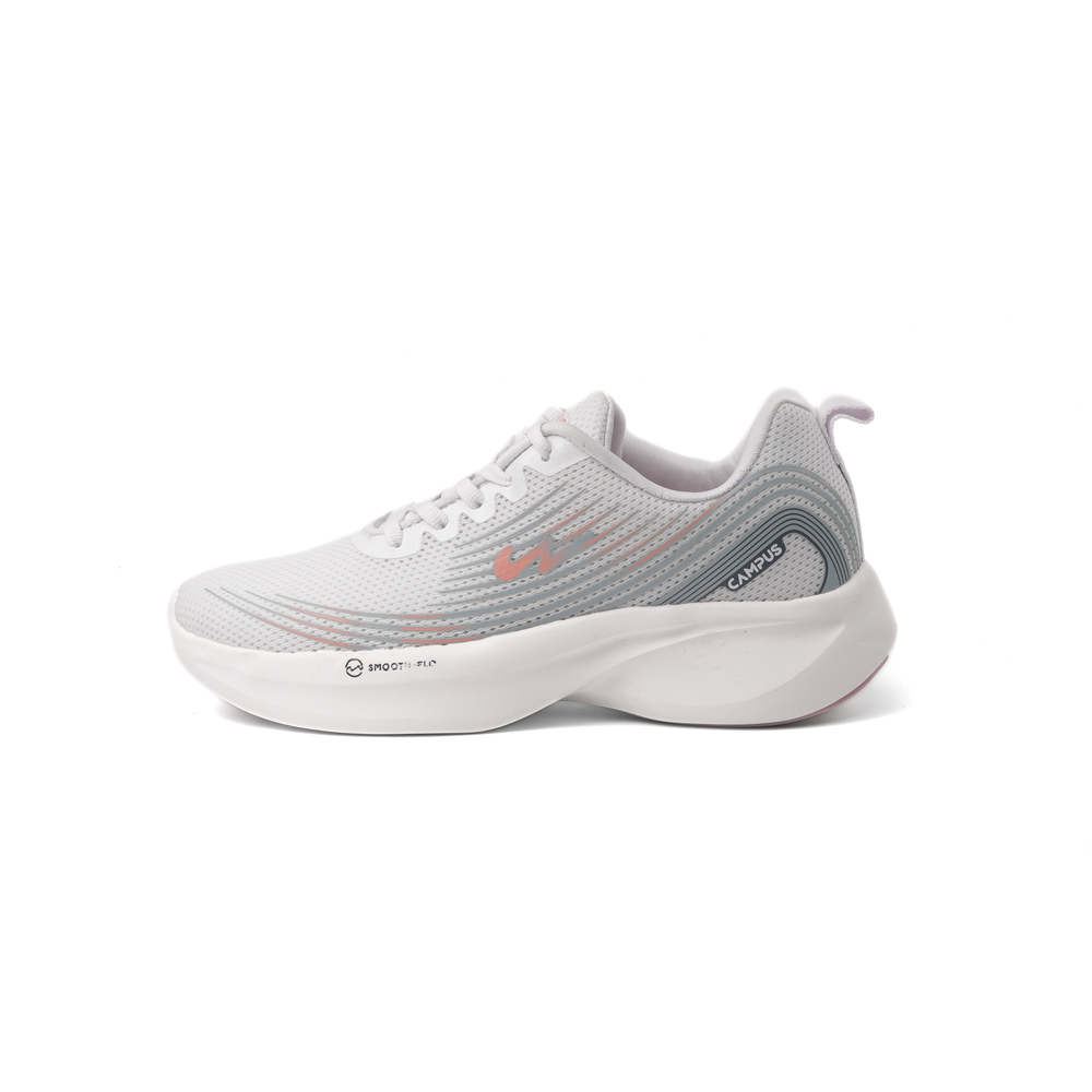 Campus White/Grey Sports Shoes For Women Camp-Lex-22L-887 C1083