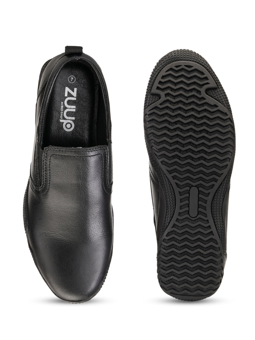 Zuup Black Genuine Leather Casual Shoes For Men Zcm011009 C001