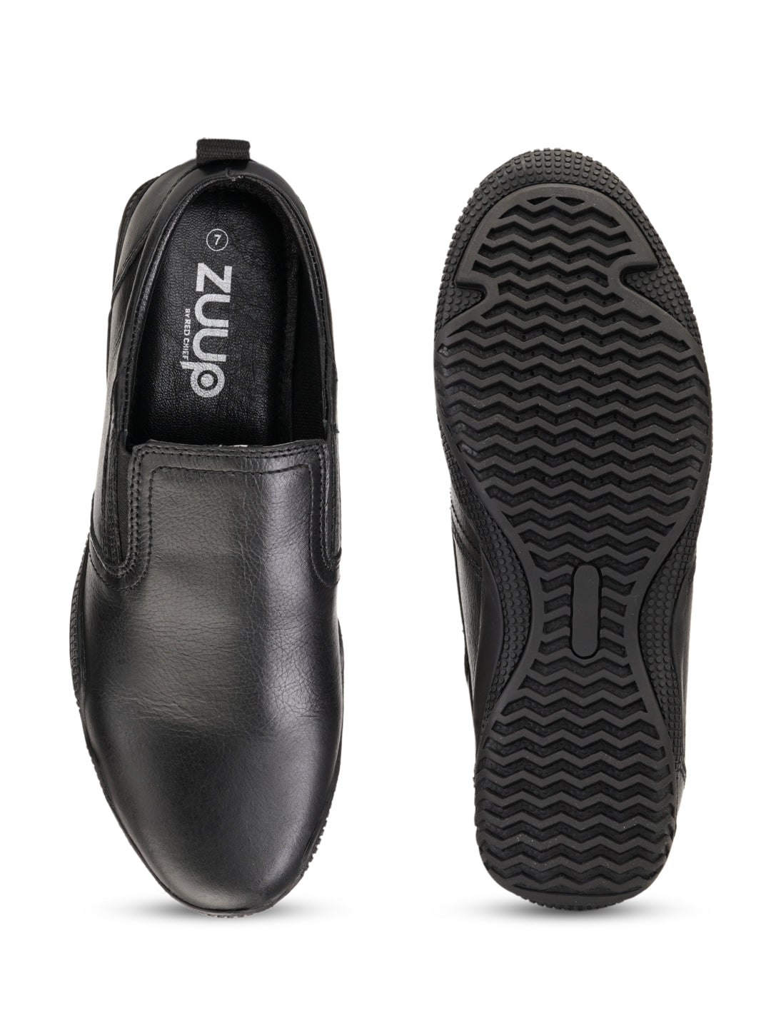 Zuup Black Genuine Leather Casual Shoes For Men Zcm011009 C001