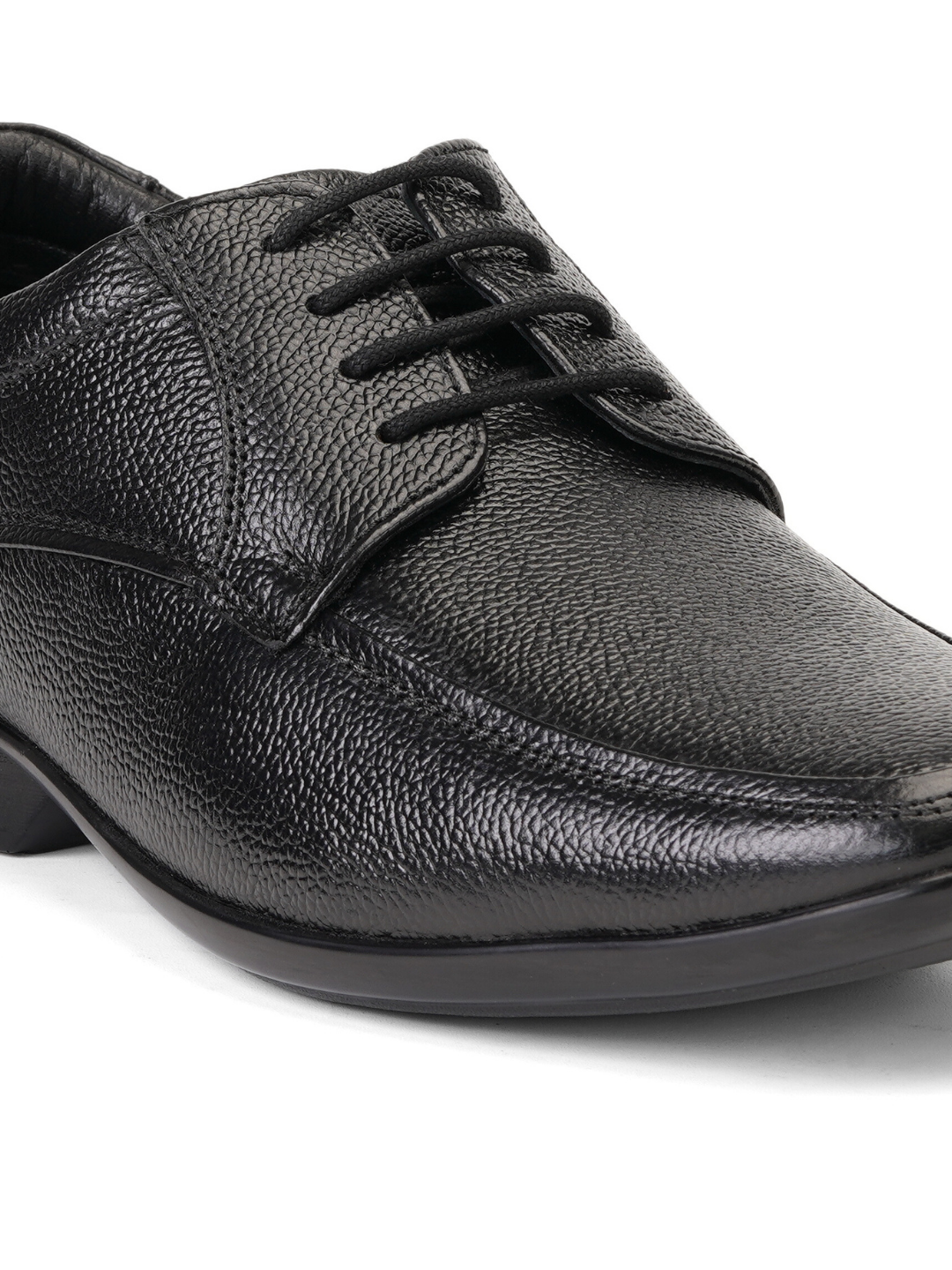 Zuup Black Genuine Leather Derby Formal Shoes For Men Zfm021021 C001