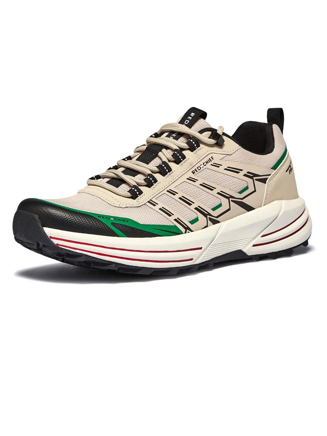Red Chief Sports Travosole Of.White-Br.Green Hiking Shoes For Men H20040 F043