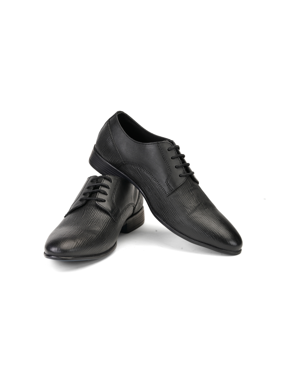 Top Brass Black Genuine Leather Derby Formal Shoes For Men Tbm021080 C001