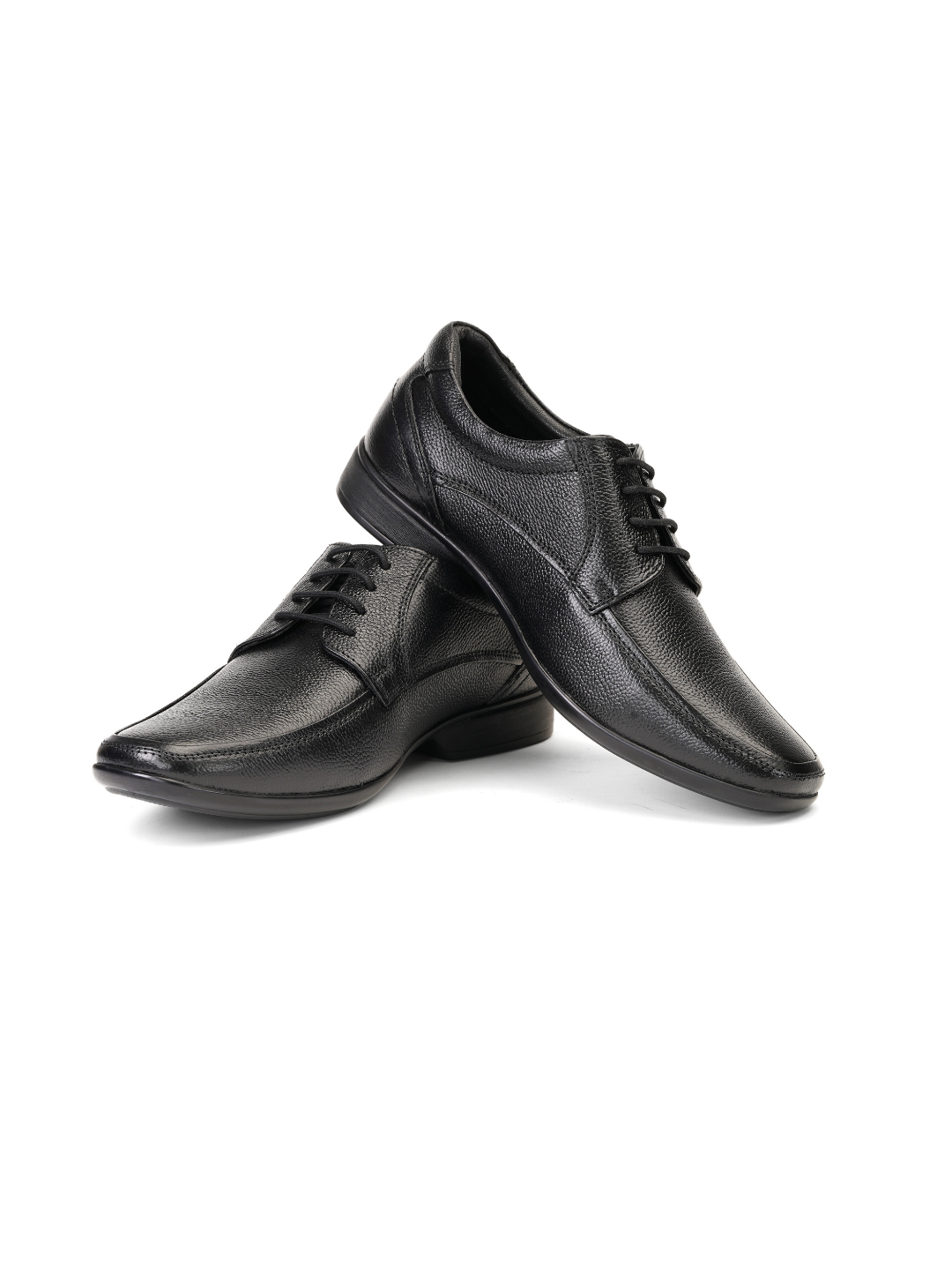 Zuup Black Genuine Leather Derby Formal Shoes For Men Zfm021021 C001