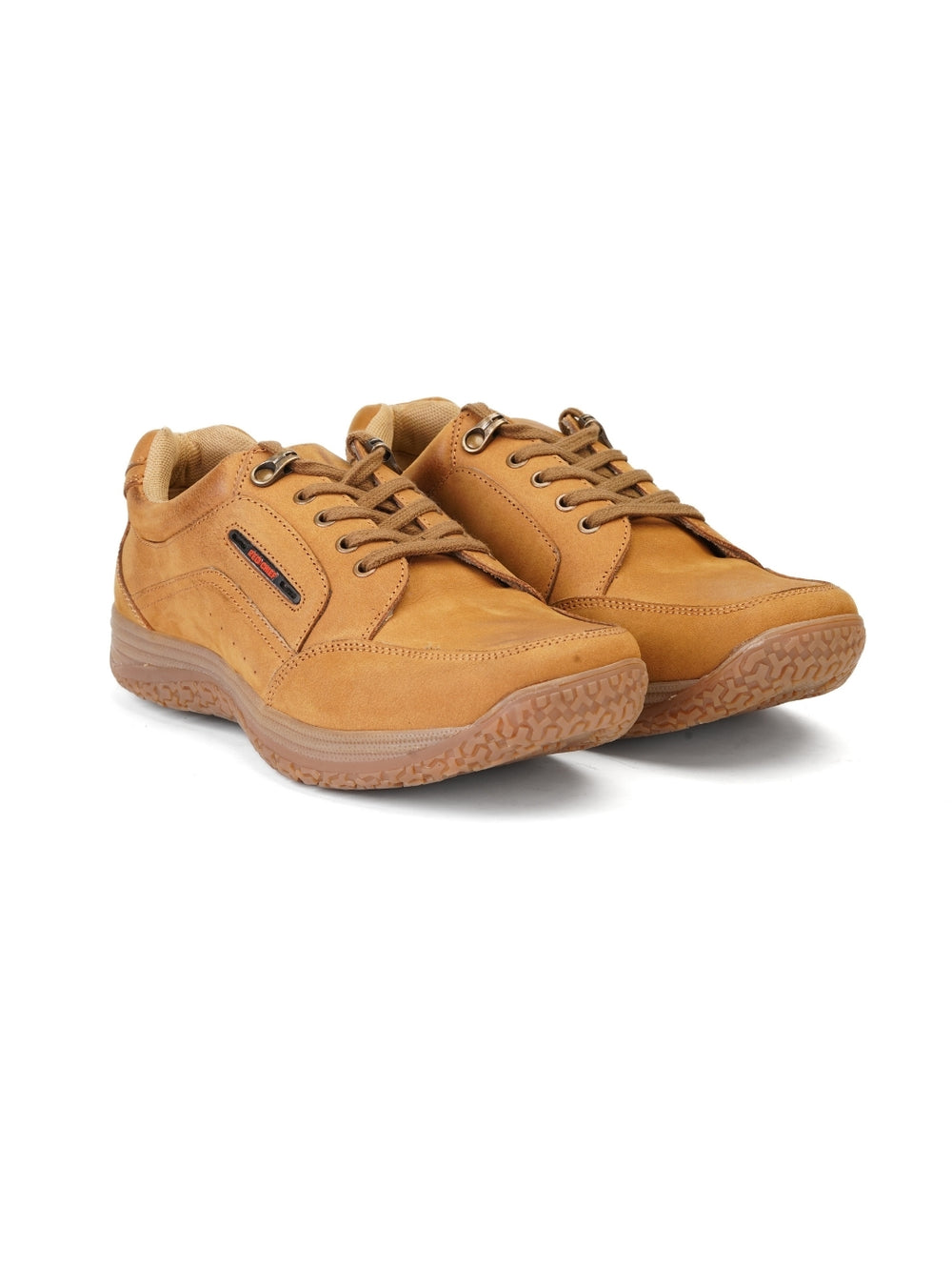 Extacy Tan Genuine Leather Derby Casual Shoes For Men Exm010205 C006