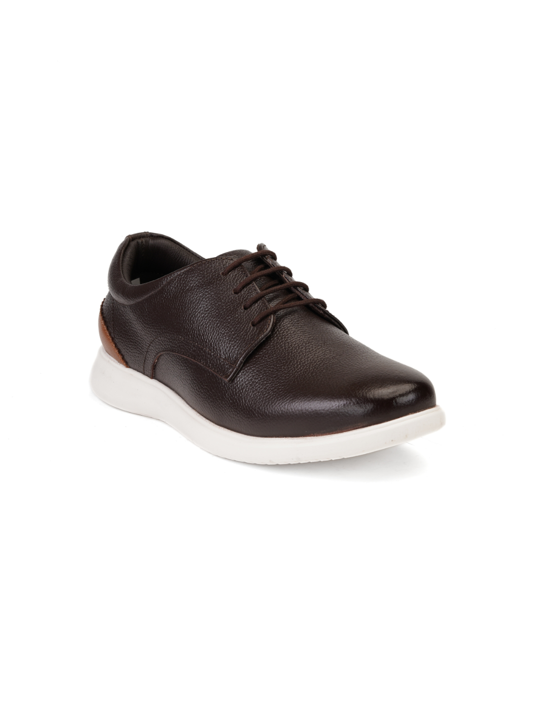 Zuup Brown Genuine Leather Derby Casual Shoes For Men Zcm011007 C003