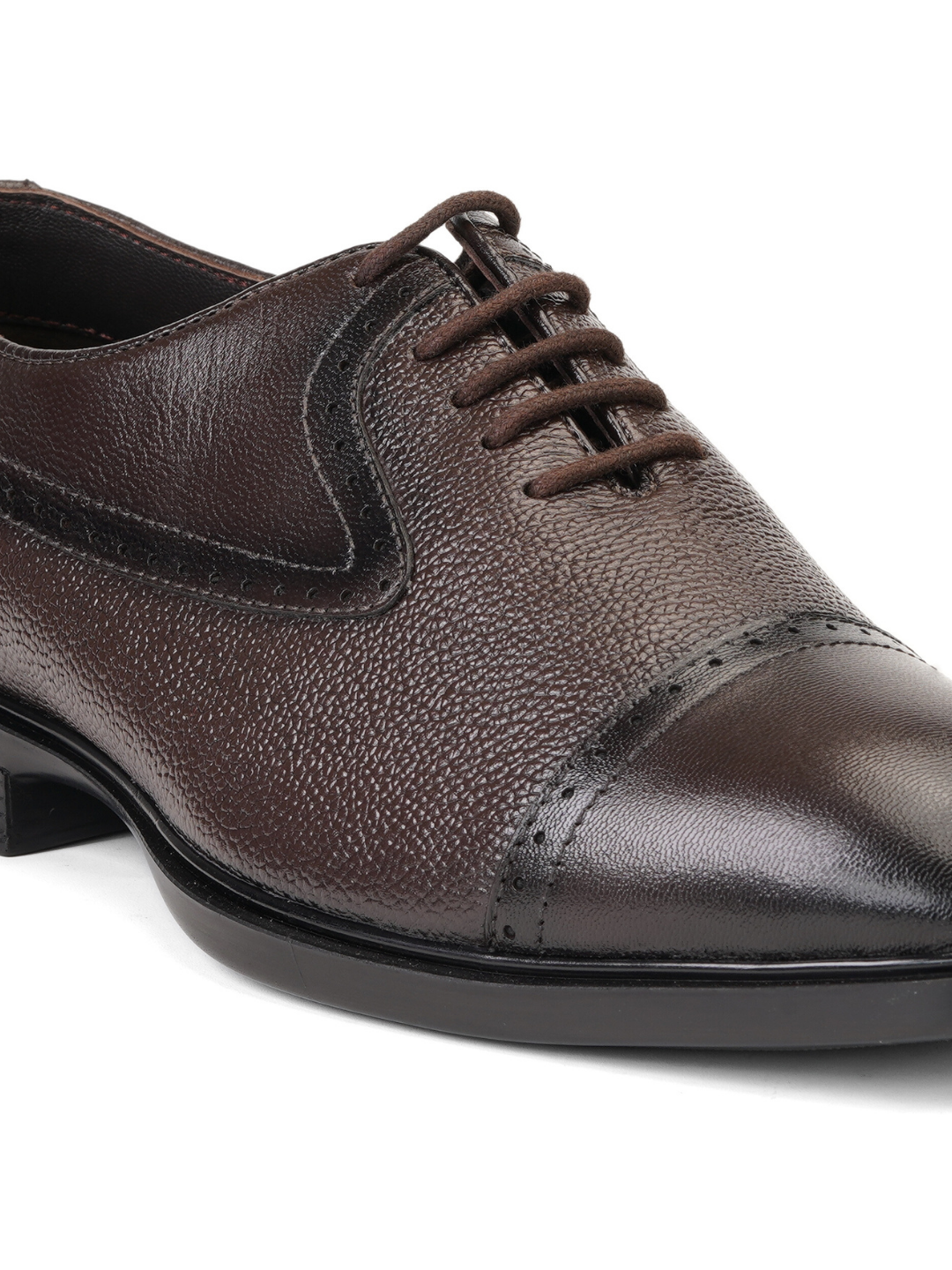 Zuup Brown Genuine Leather Oxford Casual Shoes For Men Zcm011030 C003