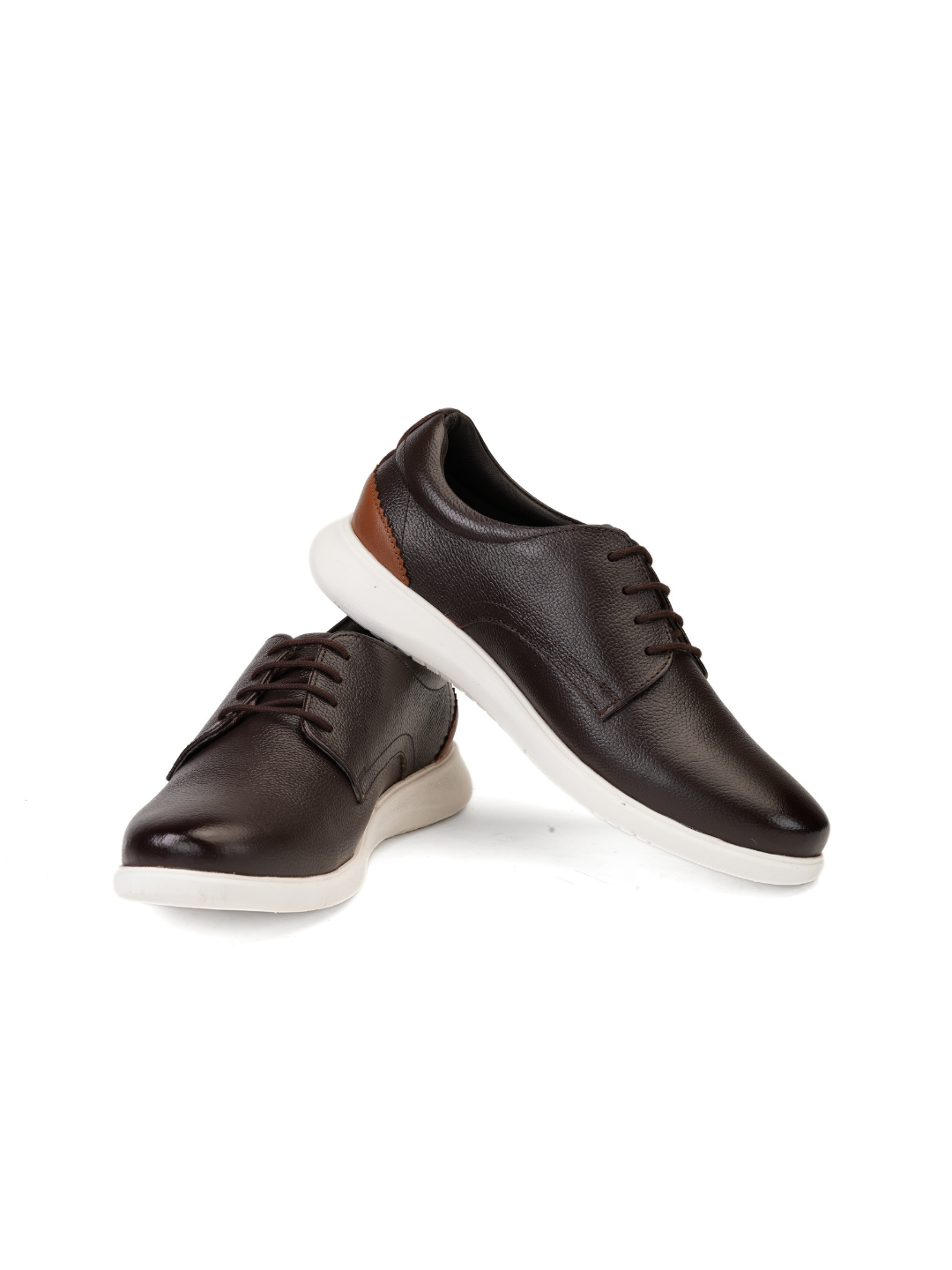 Zuup Brown Genuine Leather Derby Casual Shoes For Men Zcm011007 C003