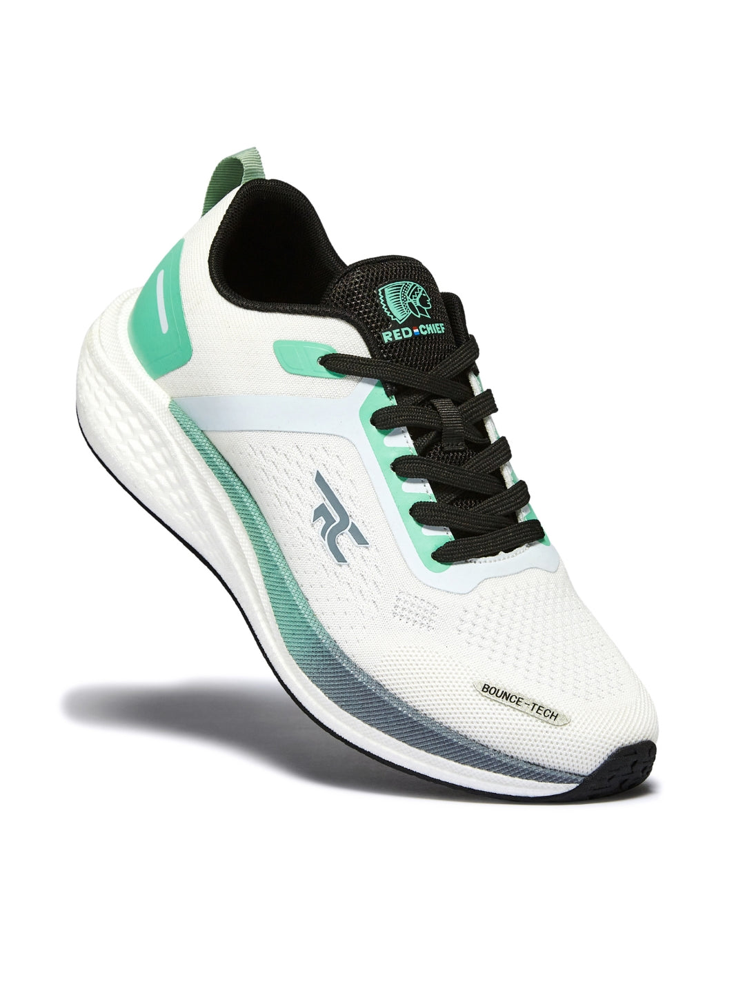 Red Chief Sports White-Pl.Green Running Shoes For Men R1710 F055A