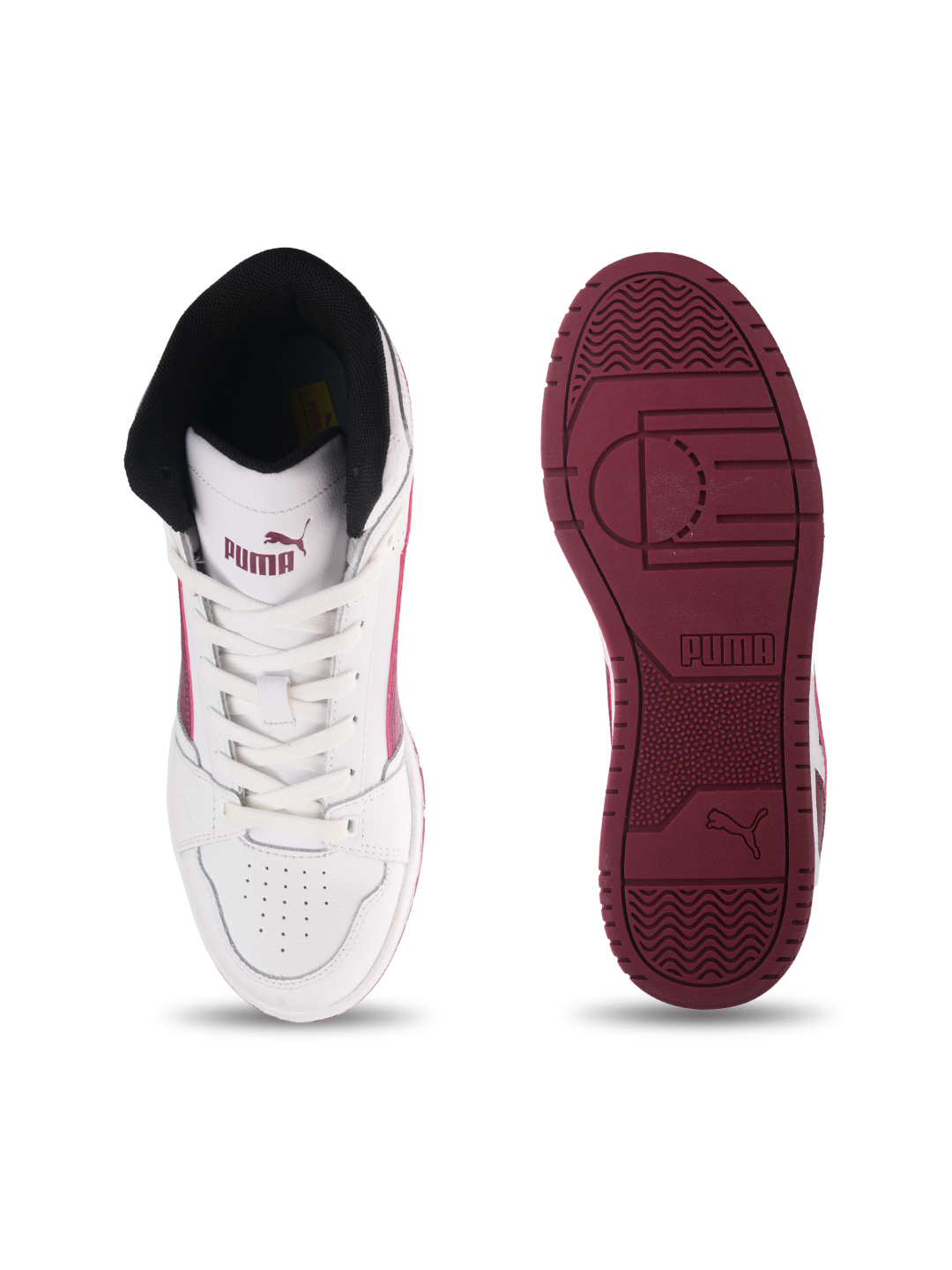 Puma White/Black Sports Shoes For Men Rbd Game Nova Mid -39980403 C059