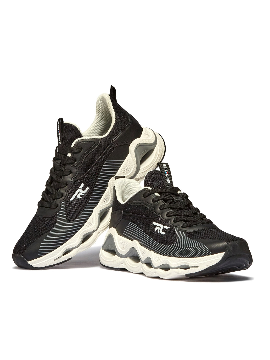 Red Chief Sports Black-D.Grey Running Shoes For Men R1711 F019