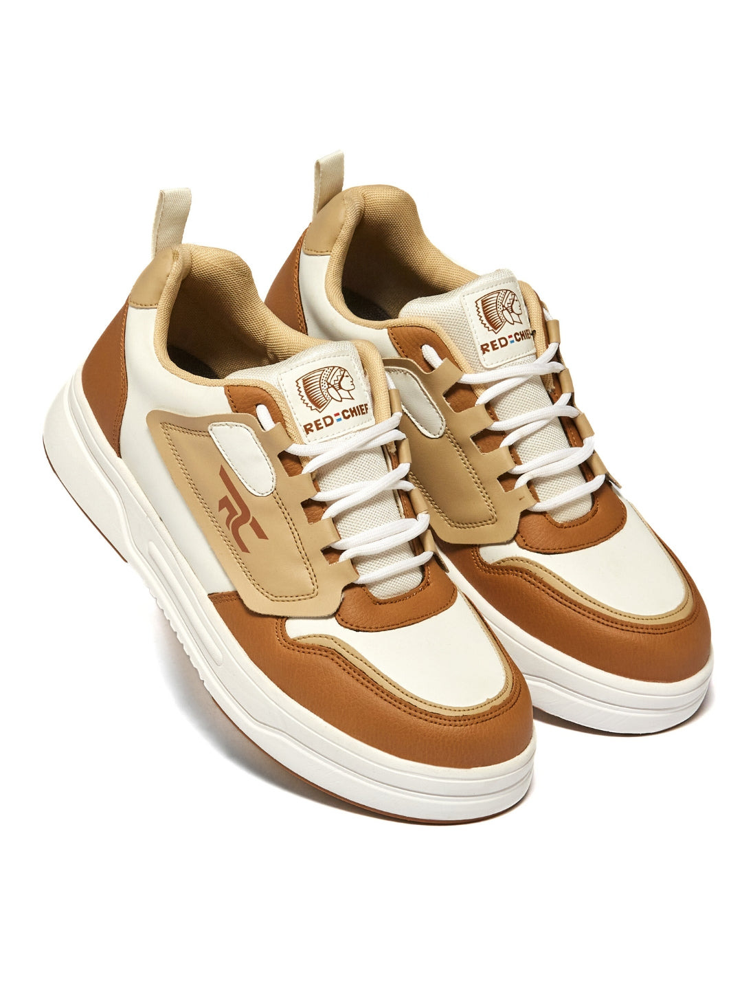 Red Chief Sports Brown-Lt.Beige Sneakers For Man C6003 F027