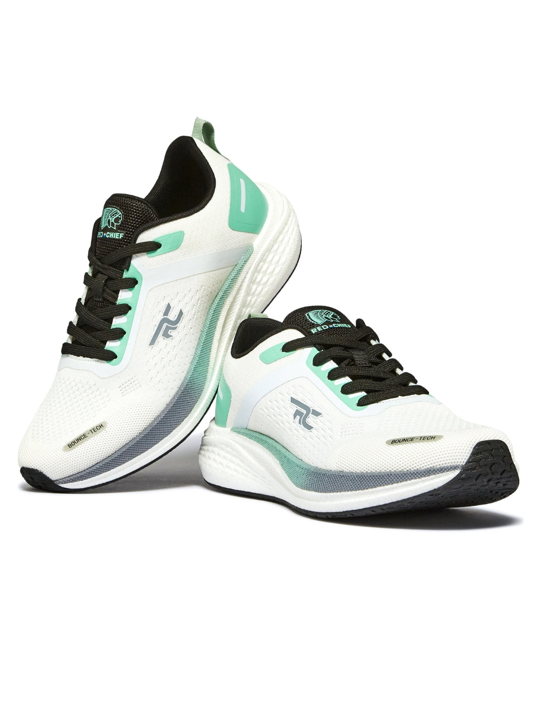Red Chief Sports White-Pl.Green Running Shoes For Men R1710 F055A