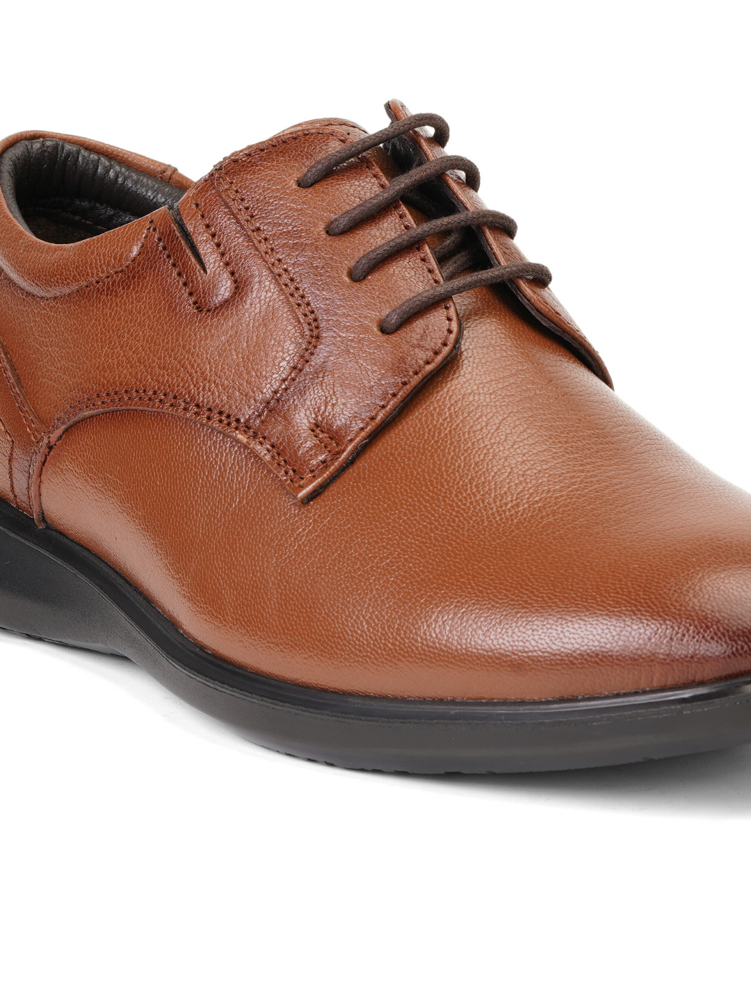 Zuup Tan Genuine Leather Derby Formal Shoes For Men Zfm021014 C006