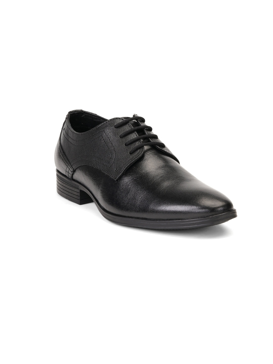 Zuup Black Genuine Leather Derby Formal Shoes For Men Zfm021071 C001