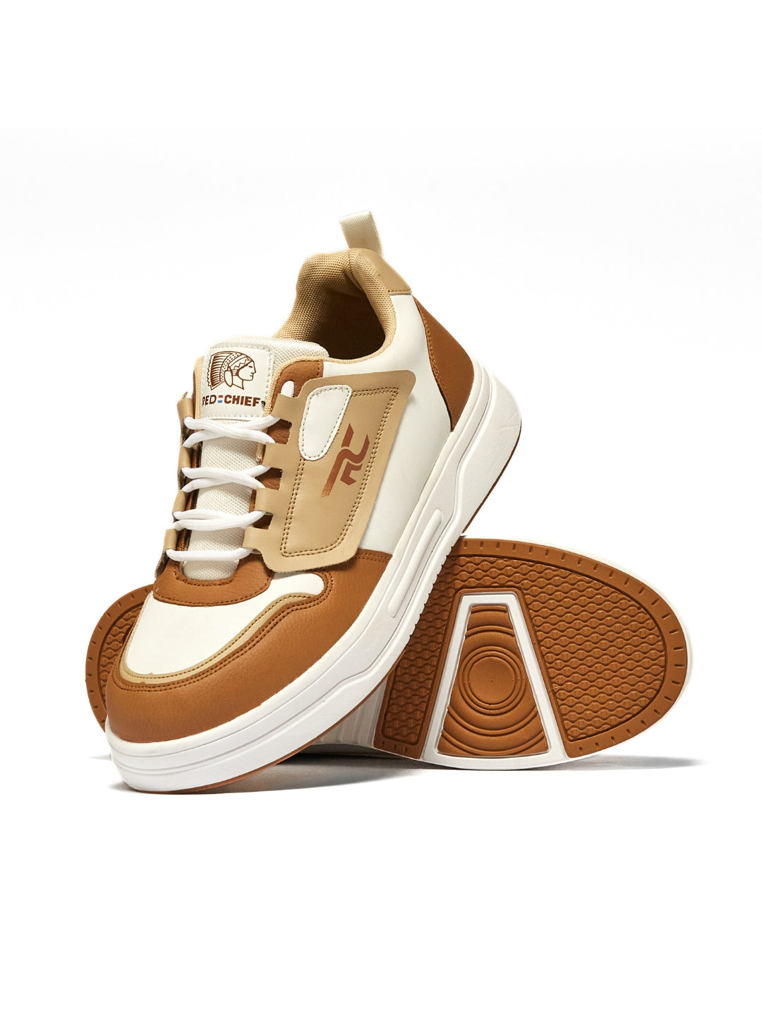 Red Chief Sports Brown-Lt.Beige Sneakers For Man C6003 F027