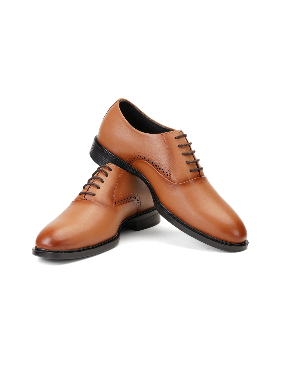 Zuup Tan Genuine Leather Oxford Formal Shoes For Men Zfm021026 C006