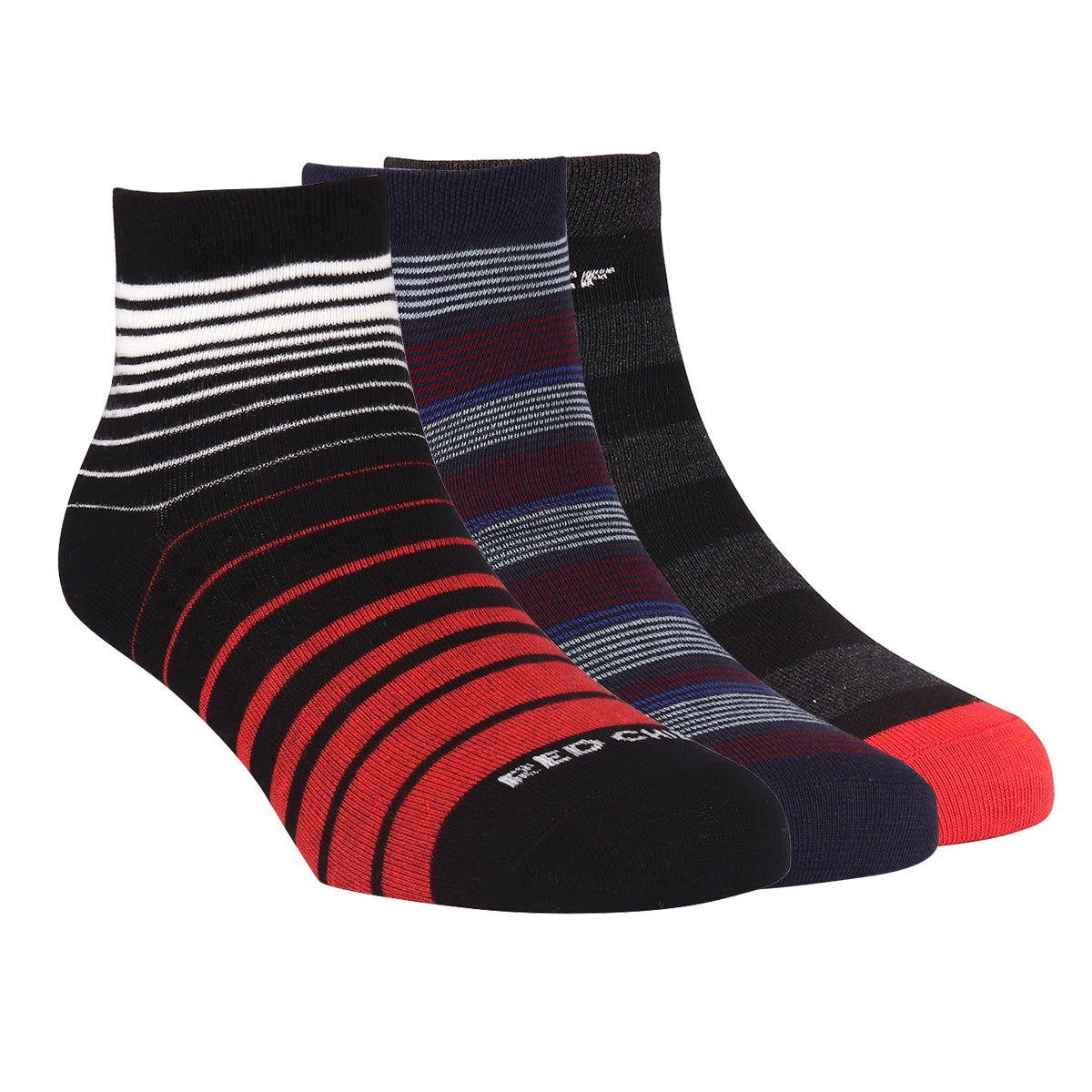 Red Chief Assorted 3 Pair Ankle Socks For Men A20088 G0004
