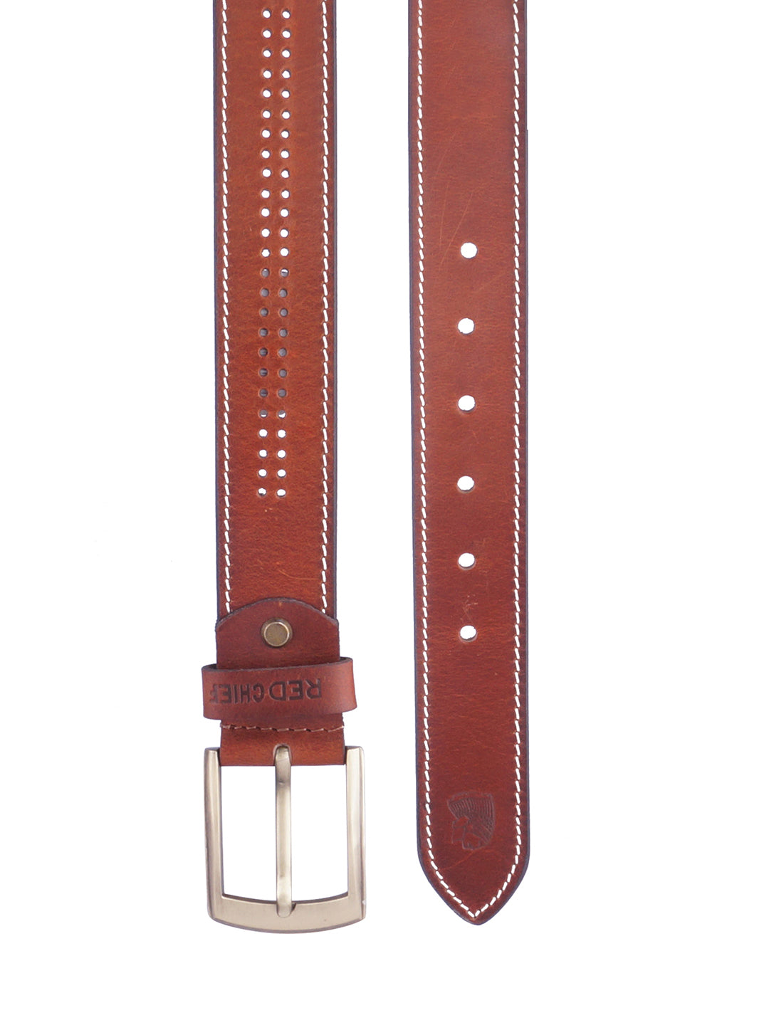 Red Chief Tan Leather Casual Belt For Men A80303 006