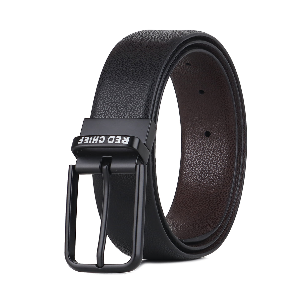 Red Chief Black/Brown Leather Formal Belt For Men A80407 117