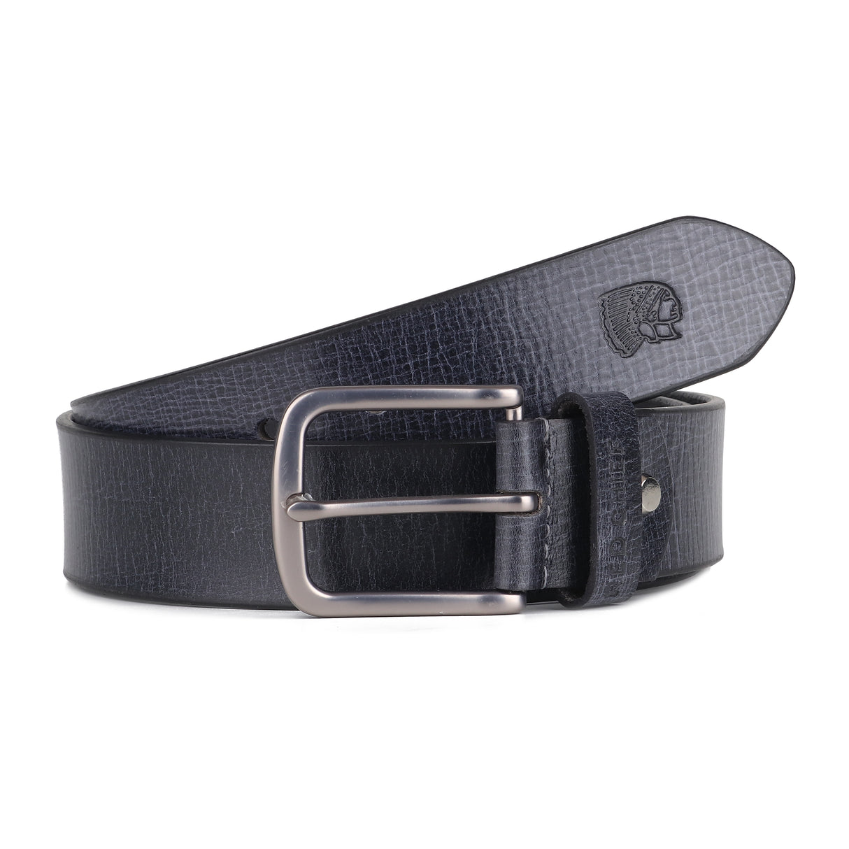Red Chief Grey Leather Casual Belt For Men A80413 005