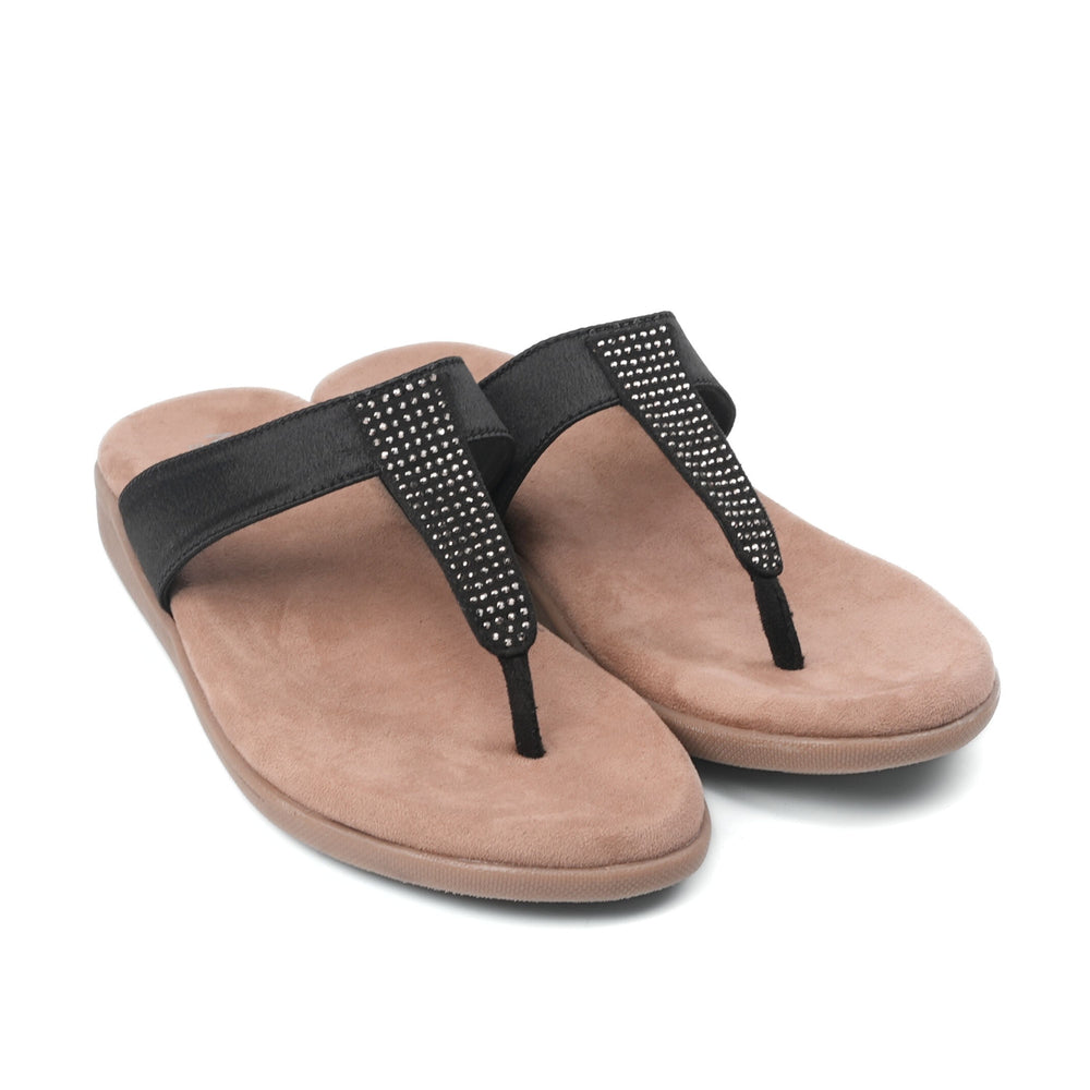 Monrow Black Sandal For Women Ba24Fo653Bl C001