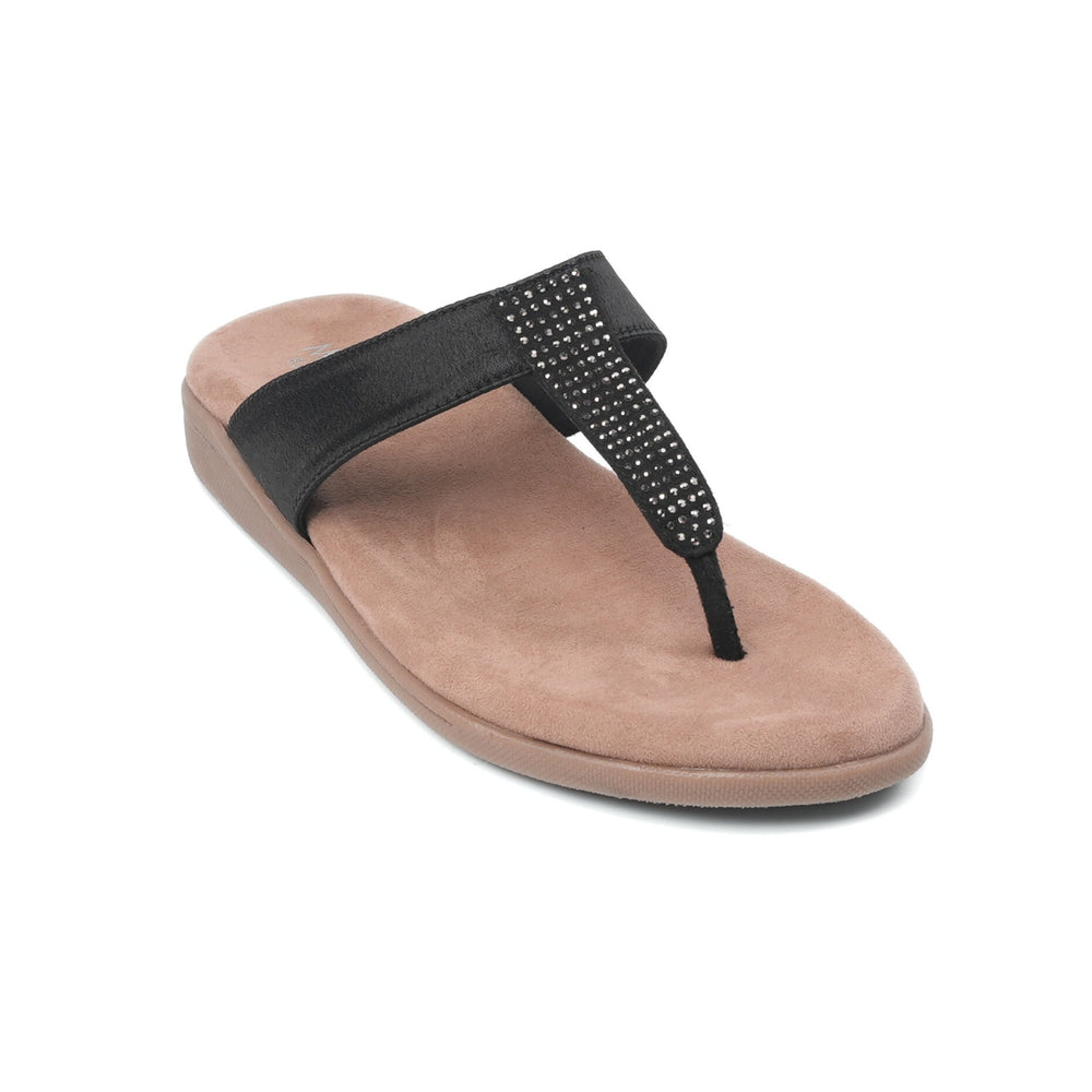 Monrow Black Sandal For Women Ba24Fo653Bl C001