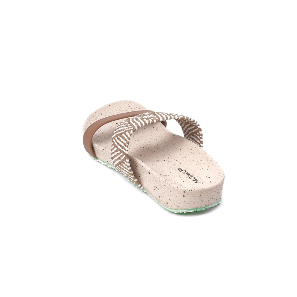 Monrow Beige Sandal For Women Bc24Fo156Bg C026