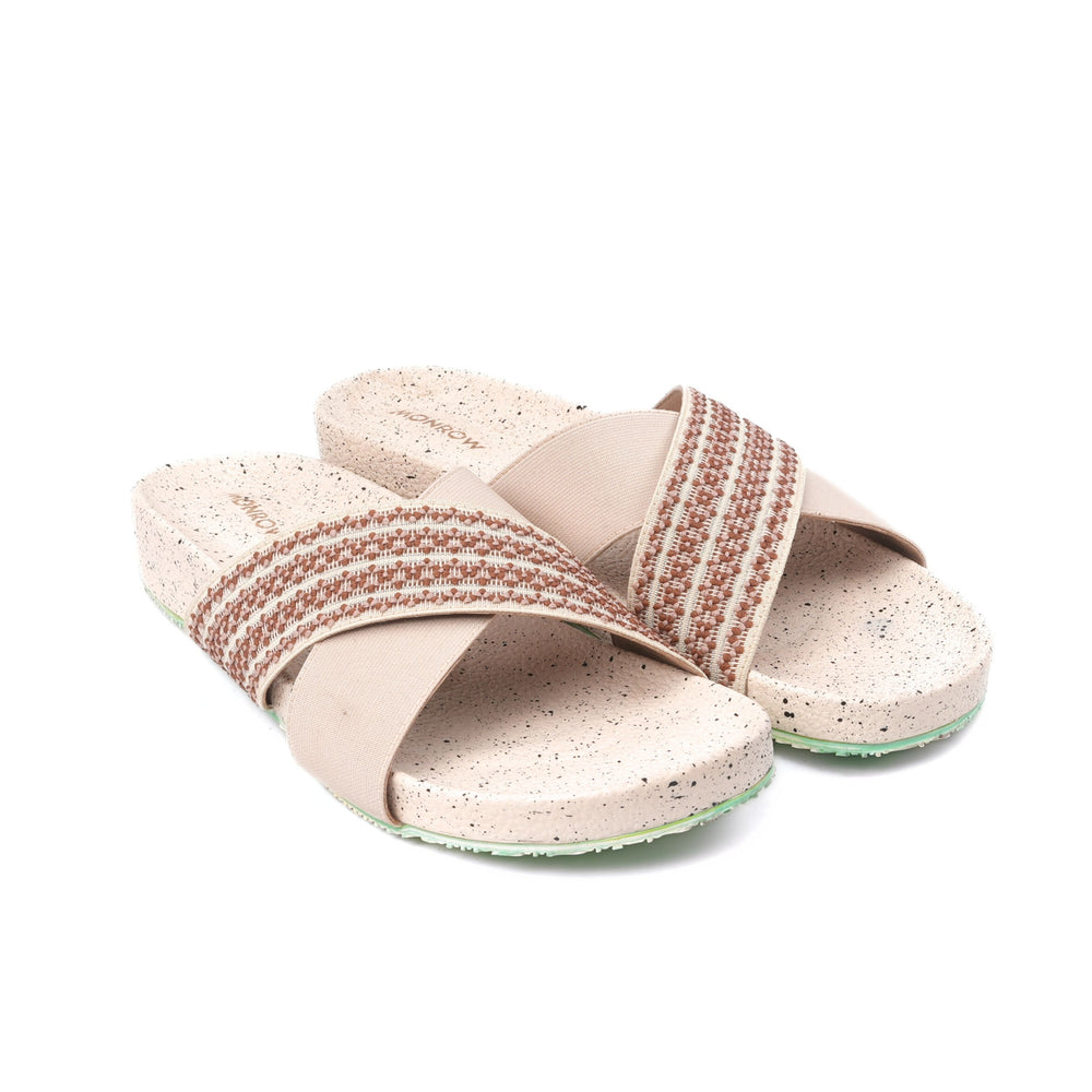 Monrow Beige Flat For Women Bd24Fo1022Bg C026
