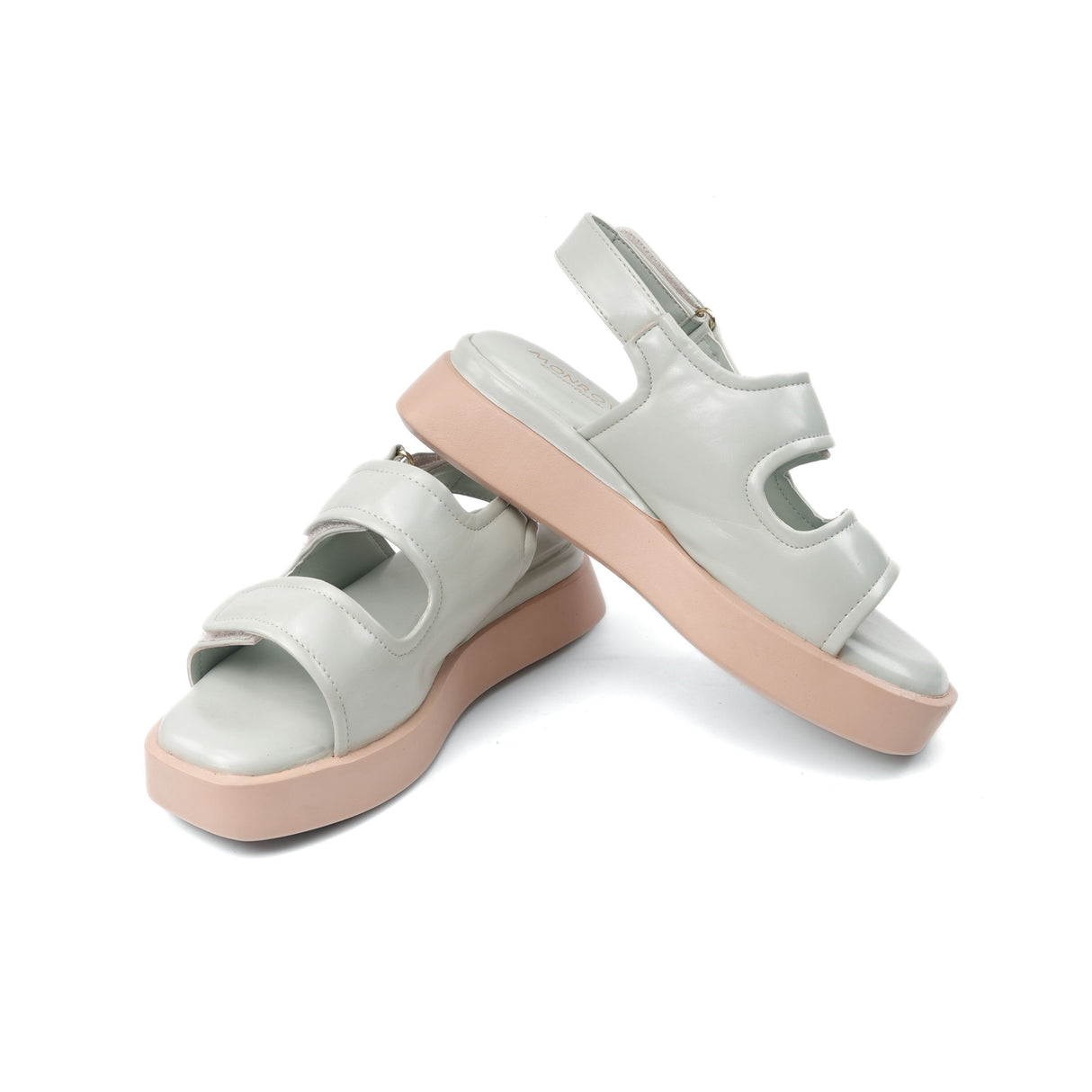 Monrow Green Flat For Women Bd39Hw979Gn C590