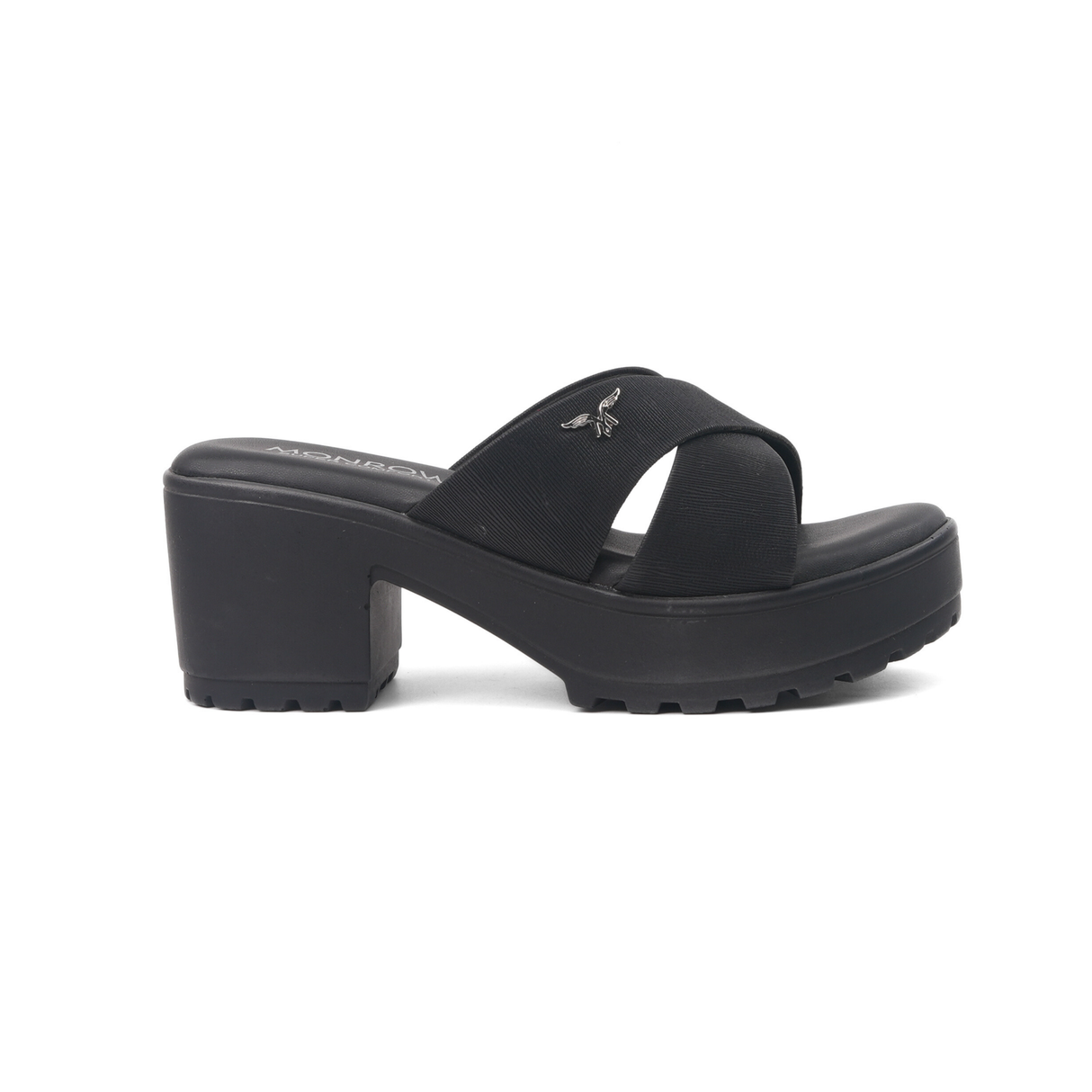 Monrow Black Sandal For Women Bd24Hb982Bl C001