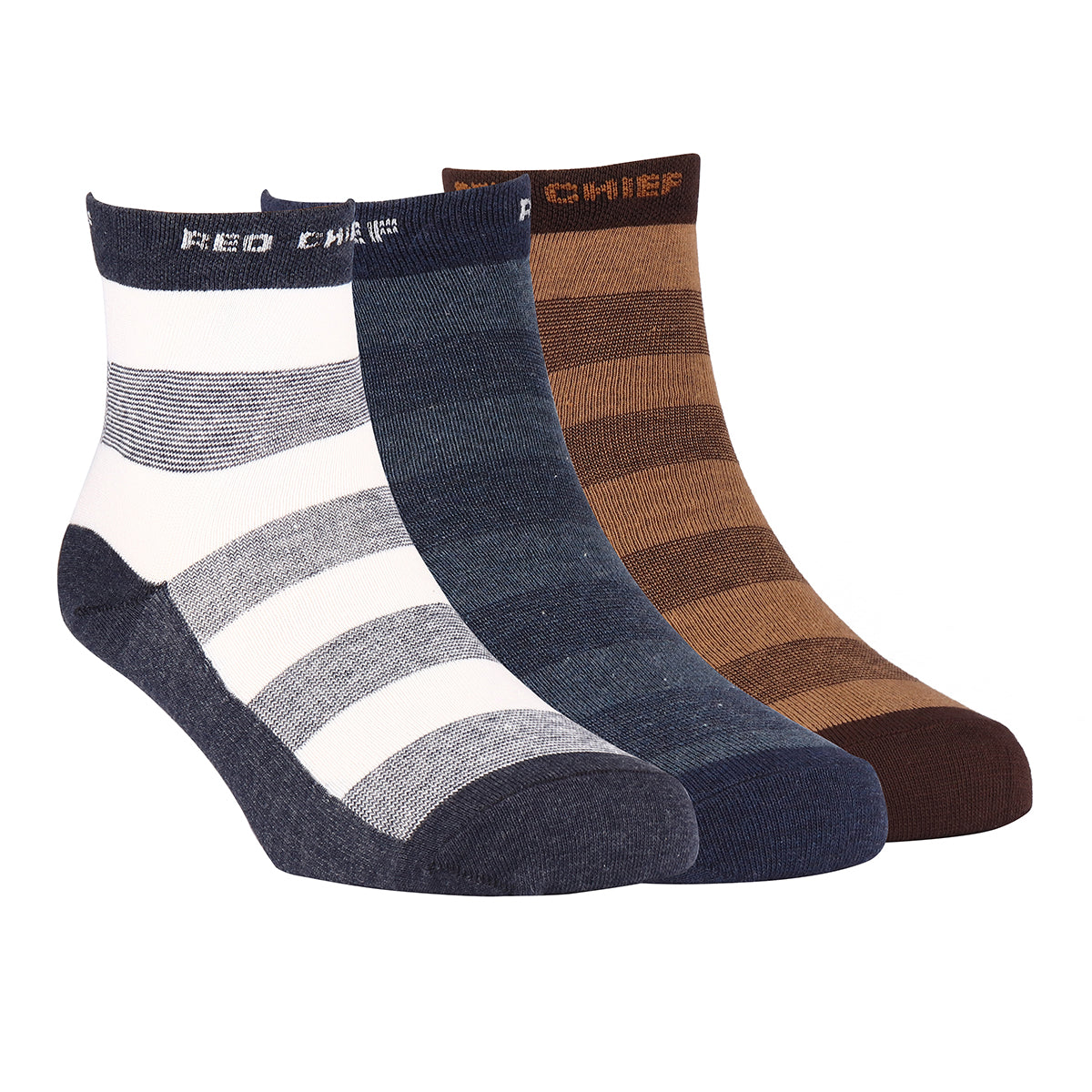 Red Chief Assorted 3 Pair Ankle Socks For Men A20102 G0004