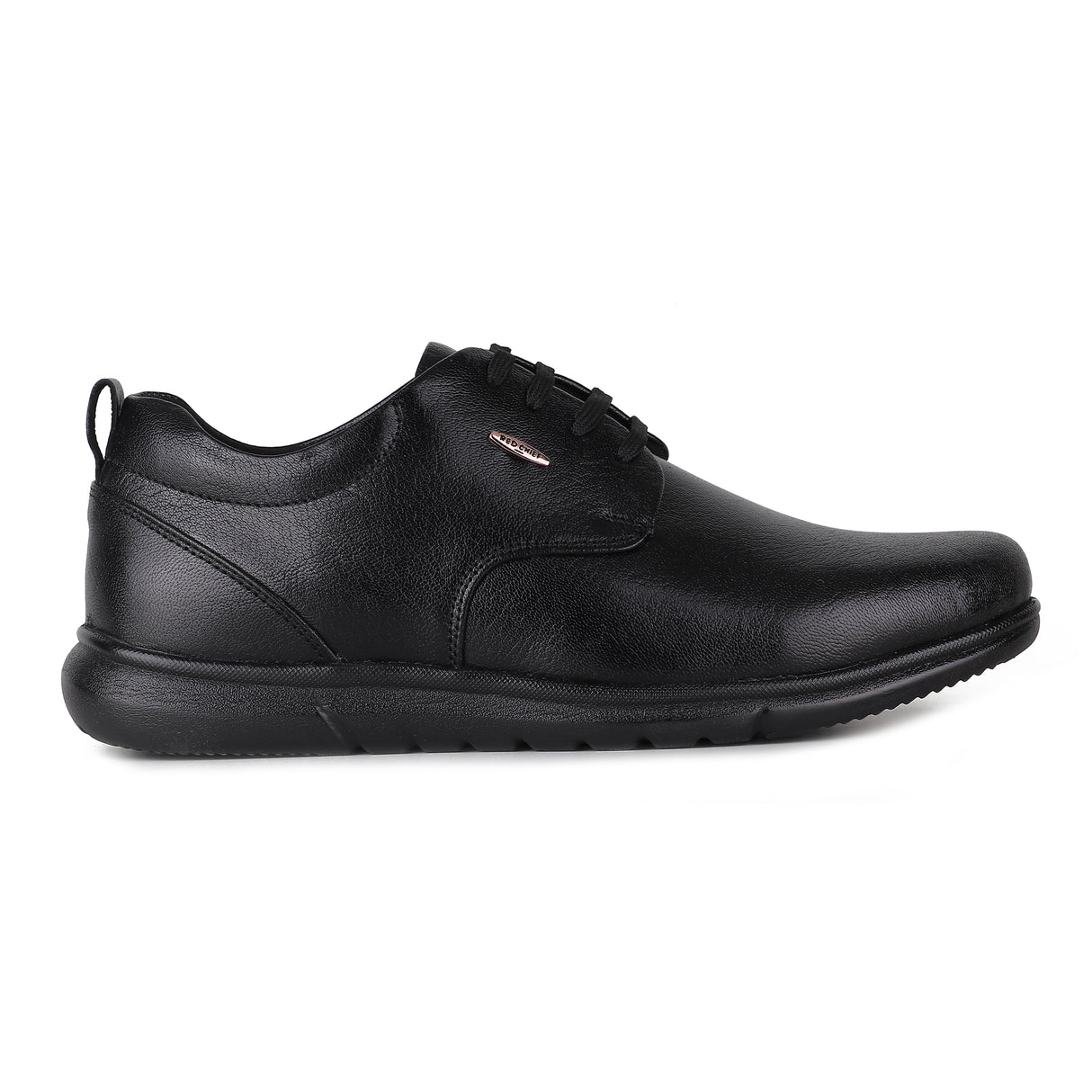 Red Chief Black Leather Derby Formal Shoes For Men Rc15052 001