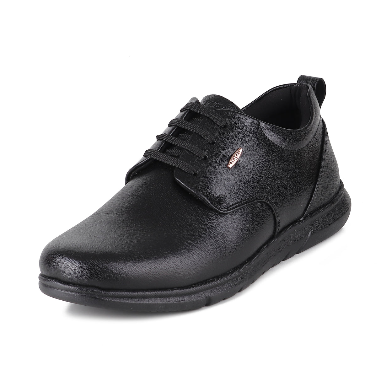 Red Chief Black Leather Derby Formal Shoes For Men Rc15052 001