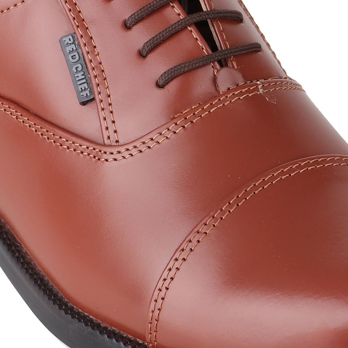 Red Chief Tan Leather Oxford Formal Shoes For Men Rc0959L 006