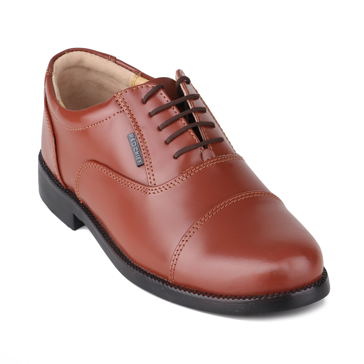 Red Chief Tan Leather Oxford Formal Shoes For Men Rc0959L 006