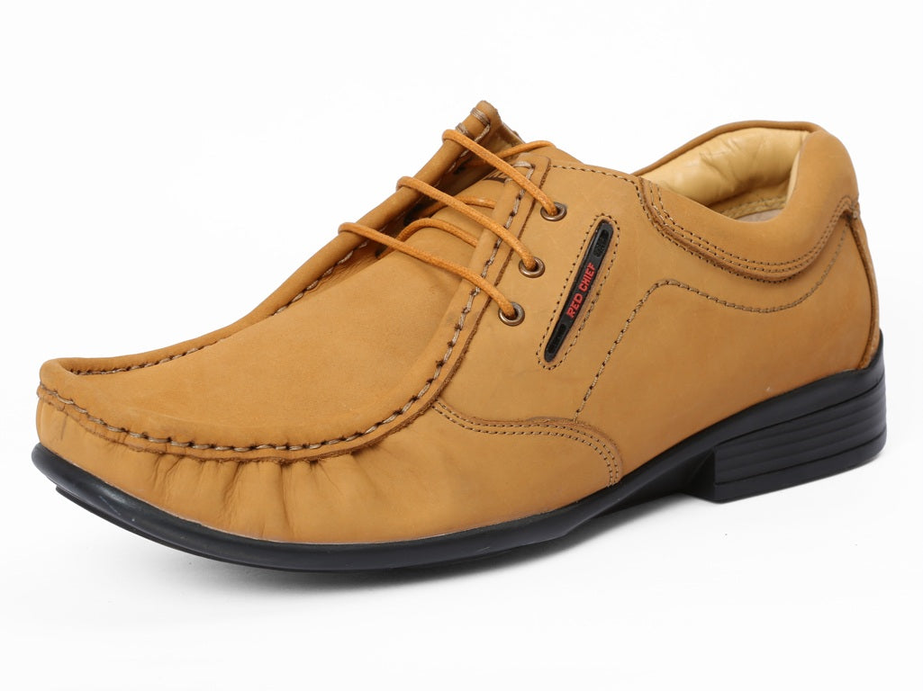 Red Chief Rust Leather Oxford Formal Shoes For Men Rc10052 022