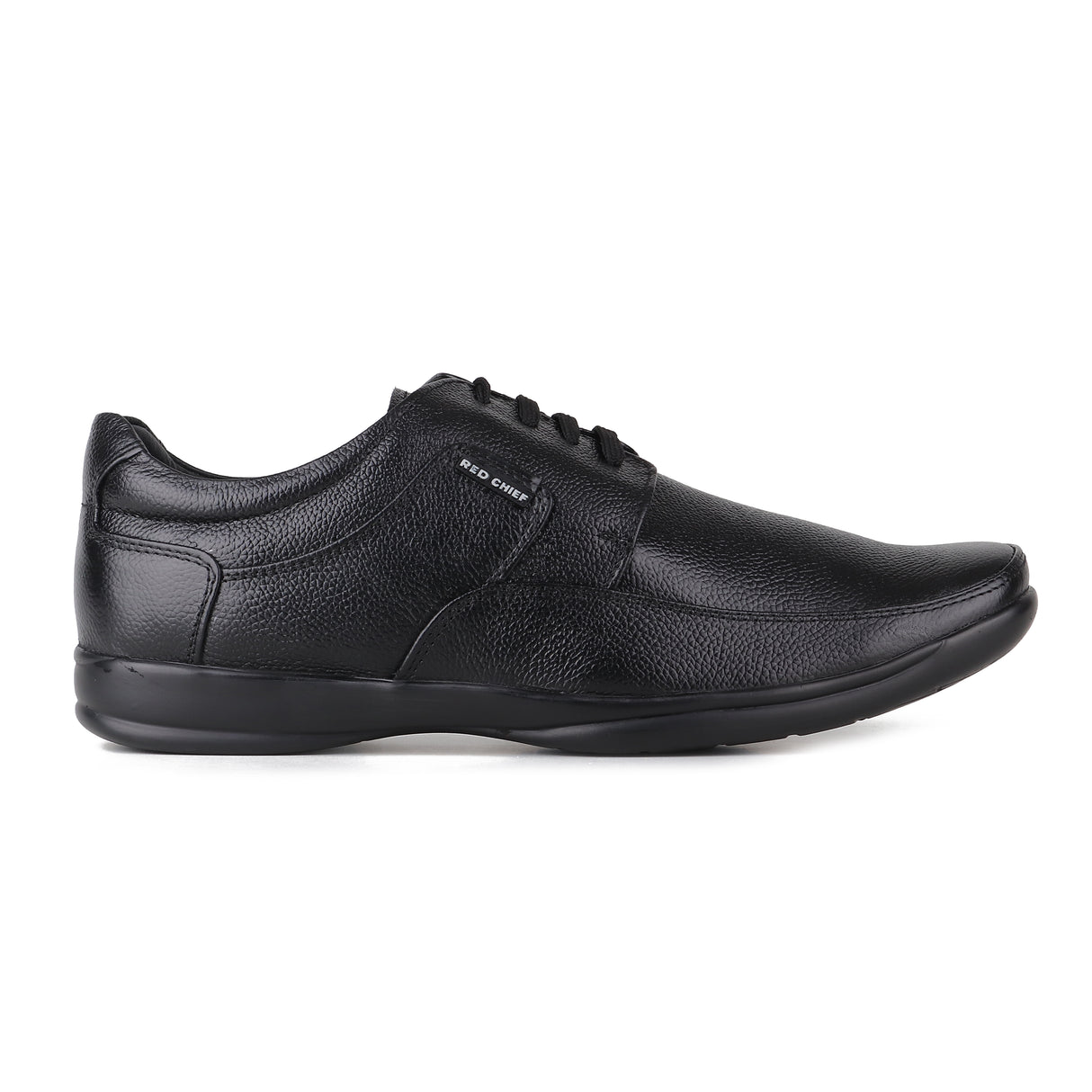 Red Chief Black Leather Derby Formal Shoes For Men Rc1090 001