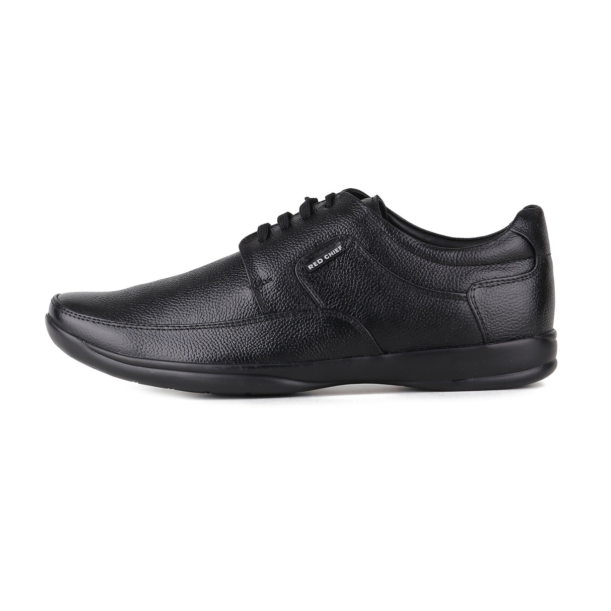 Red Chief Black Leather Derby Formal Shoes For Men Rc1090 001